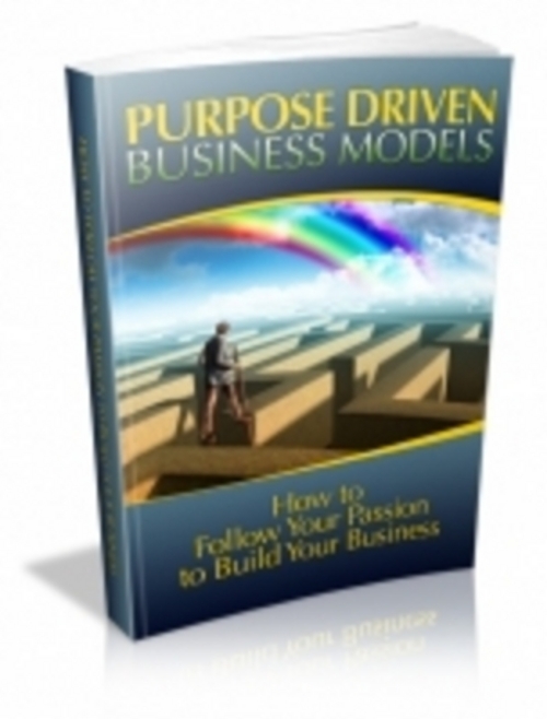 Product picture Purpose Driven Business Models eBook