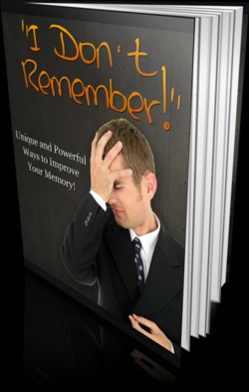 Product picture I Dont Remember eBook