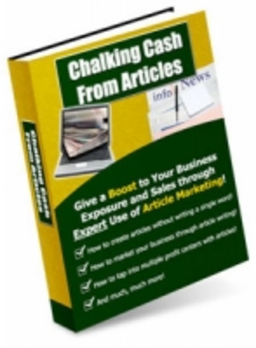 Product picture Chalking Cash from Articles eBook