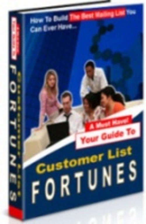 Product picture Customer List Fortunes eBook