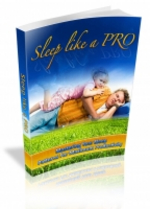 Product picture Sleep Like A PRO eBook