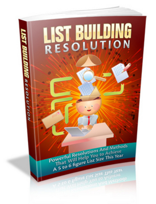 Product picture List Building Resolution eBook