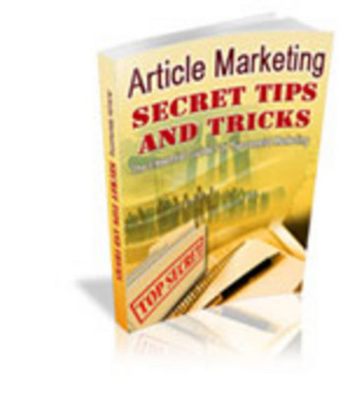 Product picture Article Marketing Secret Tips and Tricks eBook