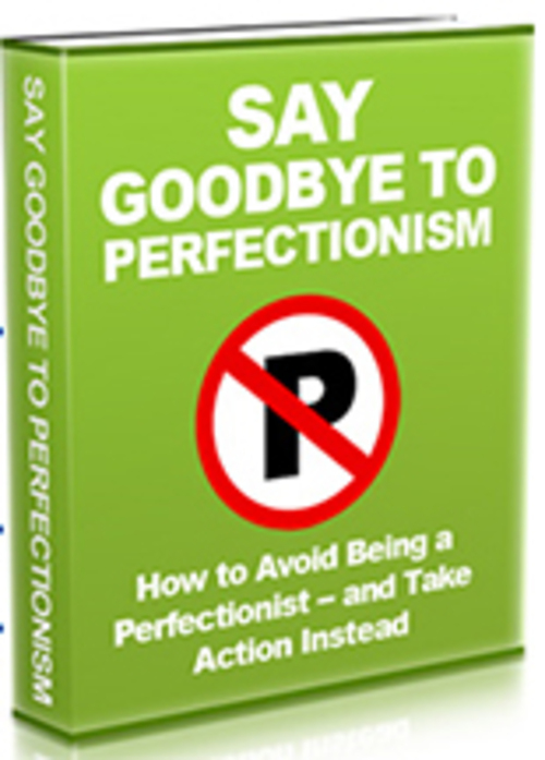 Product picture Say Goodbye To Perfectionism