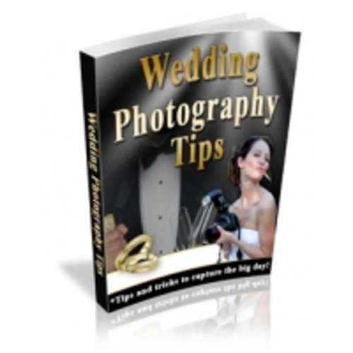 Product picture Wedding Photography Tips eBook