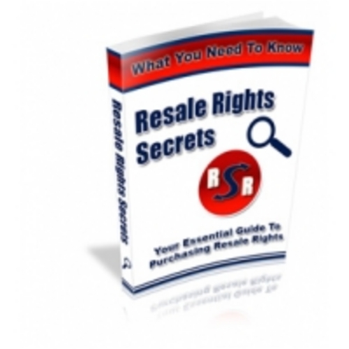 Product picture Resale Rights Secrets eBook